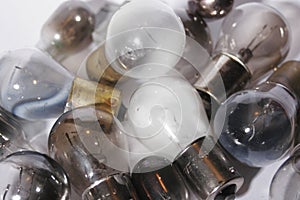 Group of burned out light bulbs. 2