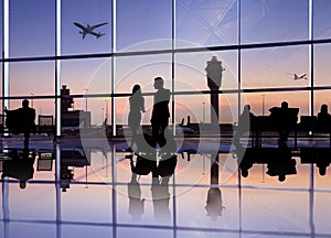 Group of Business People in the Airport