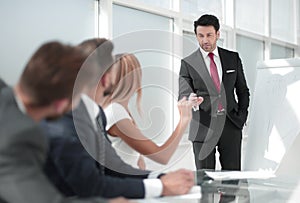 Group of business people at a business presentation