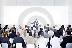 Group of Business People in Business Presentation