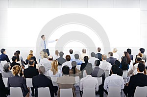 Group of Business People in Business Presentation photo