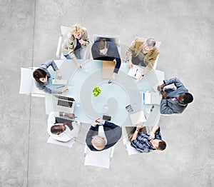 Group of Business People Having a Meeting