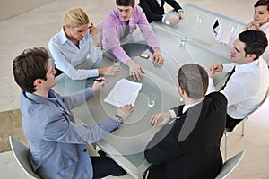 Group of business people at meeting
