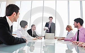 Group of business people at meeting