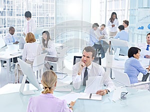 Group of Business People Meeting