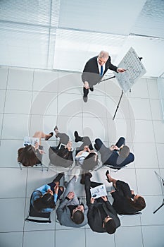 Group of business people at a presentation in the conference room