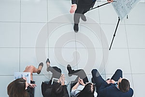 Group of business people at a presentation in the conference room