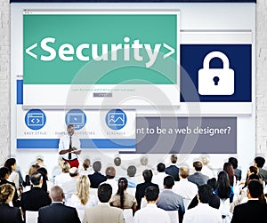 Group of Business People Seminar Security Concept