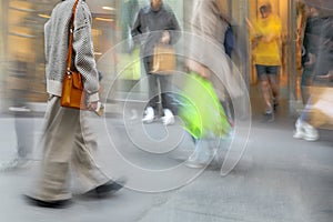 group of business people in the street