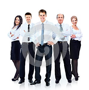 Group of business people team