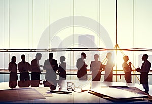 Group Business People Working Office Concept