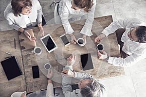 Group of business people working in the office