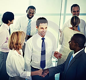 Group of Business People Working Office Meeting Concept