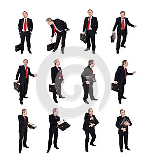 Group of Businessmen with a briefcase photo