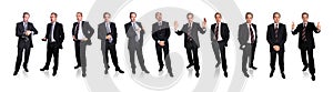 Group of businessmen - full body