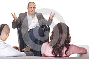 Group Of Businesspeople Discussing