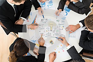 Group of businesspeople planning for startup