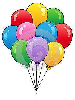 Group of cartoon balloons 1