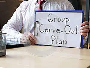 Group Carve-Out Plan is shown on the conceptual business photo