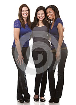 Group of casual women