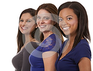 Group of casual women