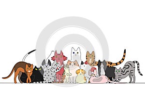 Group of cats