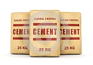 Group of cement bags