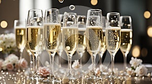 Group of Champagne glasses