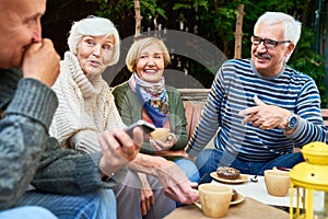 Senior Friends Enjoying Time Outdoors photo