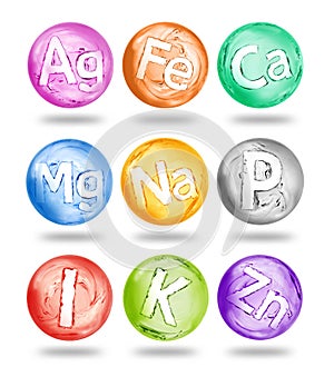 Group of chemical minerals and microelements