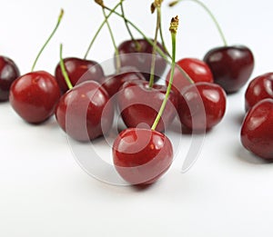 Group of cherries photo