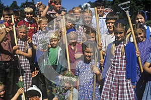 Group of children at Hutterian Brethren Church
