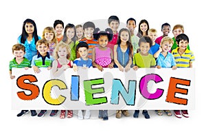 Group of Children with Science Concept