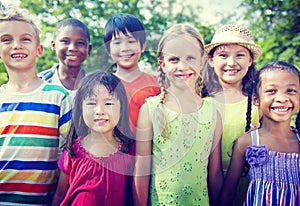 Group of Children Smiling Concepts