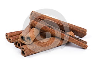 Group of cinnamon sticks