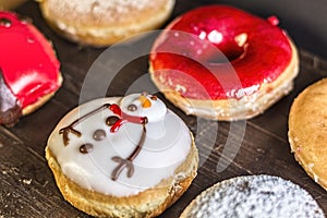 Group of Colorful Donuts