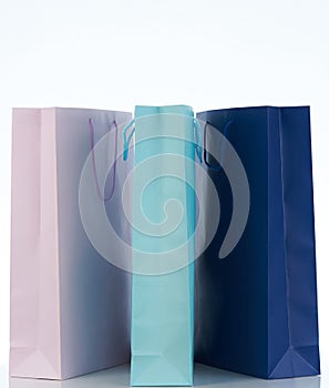 Group of colorful paper bags