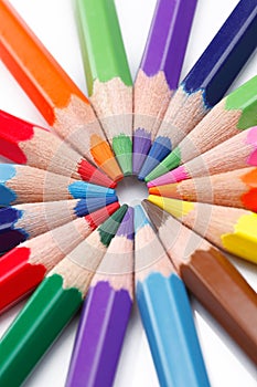 Group of colour pencils