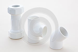 Group of combined fittings for PVC pipes