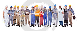 Group of construction workers