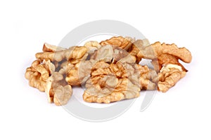 Group of Cracked Walnuts isolated
