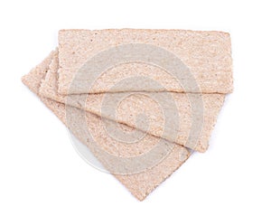 Group of crispbreads isolated