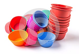 A Group Of Cupcake Silicone Baking Cups VI