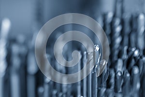 The group of cutting tool for CNC machine  such as solid flat ,ball and  radius endmill tool.