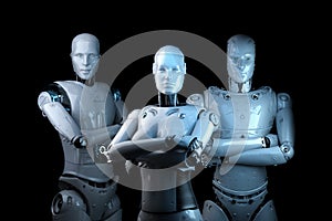 Group of cyborgs