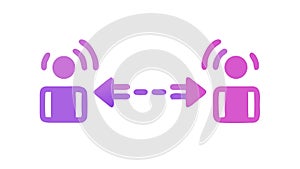 Group Data Sharing: Collaborative Communication Network, vector design Generative AI