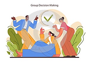 Group decision-making. Strategic thinking, brainstorming and solution