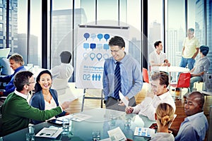 Group of Diverse Business People in a Meeting