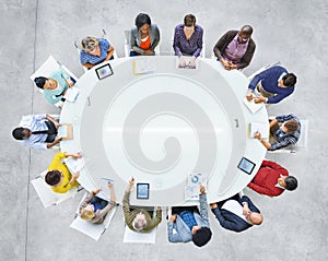 Group of Diverse Business People in a Meeting