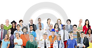 Group of Diverse Multiethnic People with Different Jobs photo